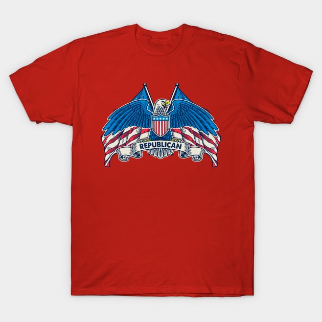 Bald Eagle Republican 2020 T-Shirt by machmigo